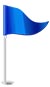 Blue Golf Flag
