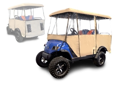 Golf cart with cover