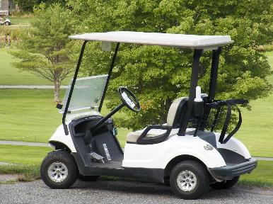 Parked Golf Cart