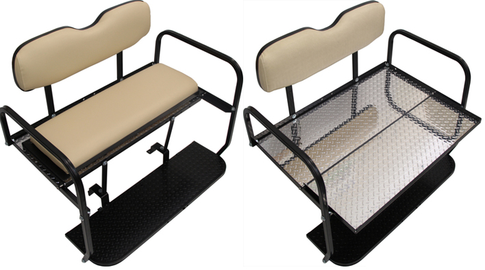 golf cart rear flip seat kits