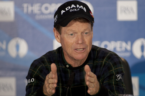 ST ANDREWS, SCOTLAND. July 14 2010 Tom WATSON from the USA during his press conference on a preview day for The Open Championship played on The Royal and Ancient Old Course