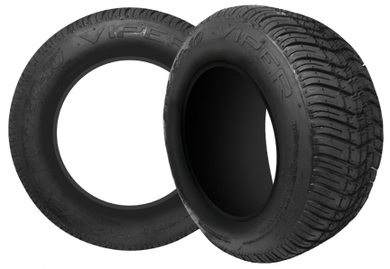 Two golf cart tires isolated